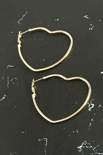 ZERO LAND Kmrsfres Heart Tr Earrings (202335) 4.5 Cm-Yellow