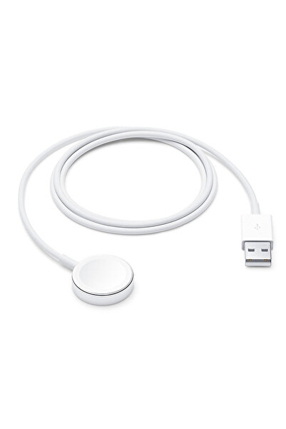 Apple Γνήσιος Φορτιστής Watch Μαγνητικός Λευκός Με 1m Καλώδιο MW6A3ZM/A
