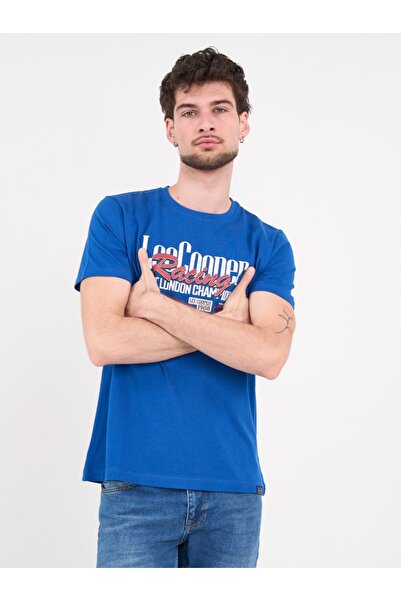 Lee Cooper - Tricou barbat cu maneca scurta si imprimeu grafic