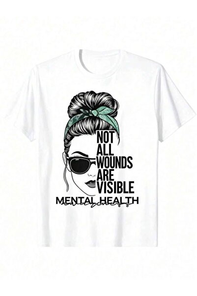 4CR Women's Plus Size Mental Health Awareness "Not All Wounds Are Visible" Pa...