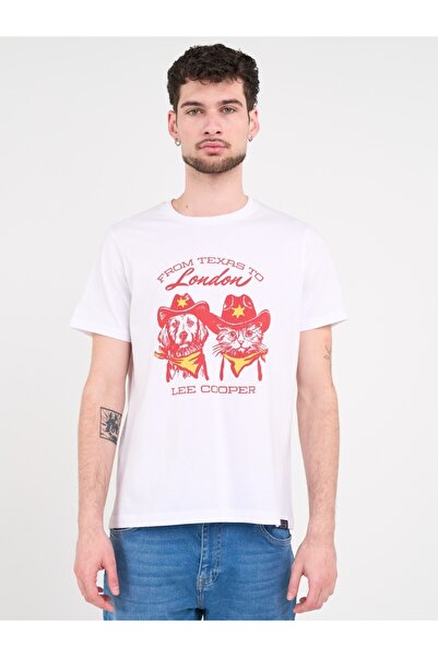 Lee Cooper - Tricou barbat cu maneca scurta si imprimeu
