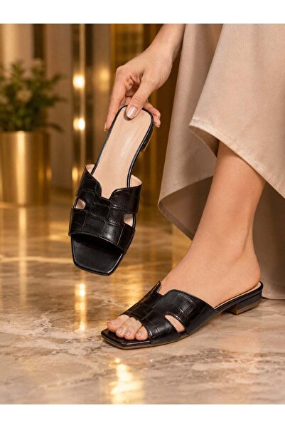 mtz Generic Women's H-Strap Slide Sandals, Square Open Toe Slip-On Mules with...