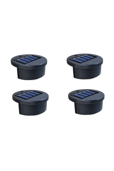 STARSTAR 4 Solar-Powered Waterproof Outdoor Step Spotlights for Courtyards, G...