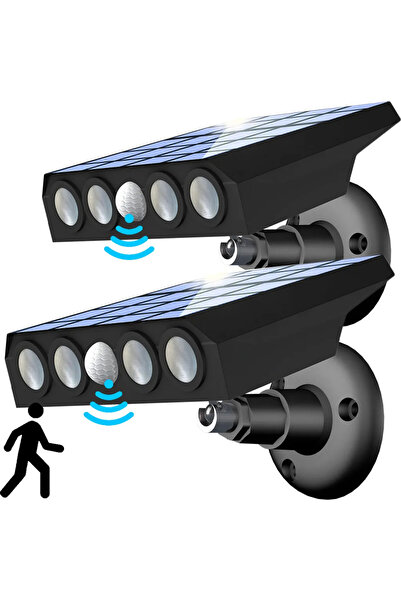STARSTAR Two solar-powered garden lights with motion sensors, LED solar stree...