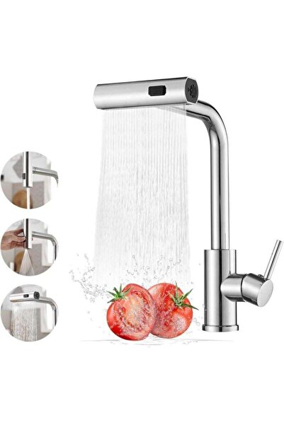 STARSTAR Waterfall-style kitchen faucet, 360° rotating kitchen mixer faucet, ...