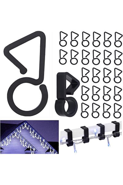 Morvena Picks 120 cârlige negre de scurgere pentru fixarea corpurilor de ilum...