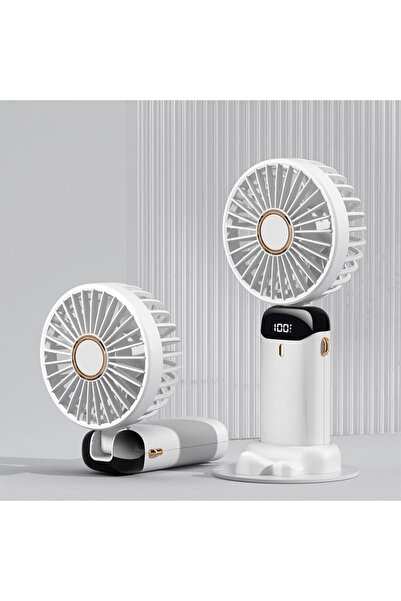 Morvena Picks Suport de încărcare pliabil pentru mini ventilator cu afișaj di...