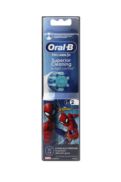 Oral-B Pro Kids 3+ Capete de periuță de rezervă Spider-Man, pachet de 2