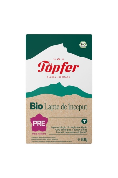 Töpfer Lapte praf Bio Pre Lactana, +0 luni, 600 gr, Topfer