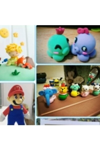 Generic Light Weight Dry Bouncy Clay for Modelling with Tools | Kids Craft, 12 different Colors