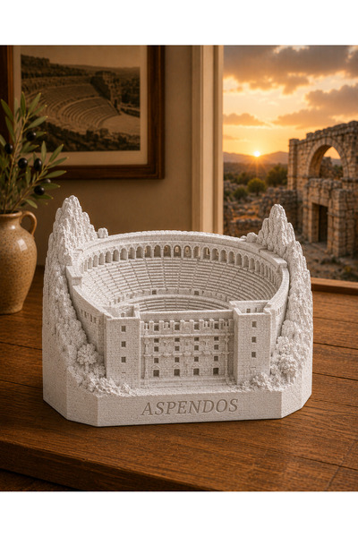 3Durak Dijital Üretim Merkezi Aspendos Antik Tiyatrosu Dekoratif Biblo – Türk...
