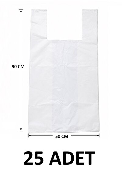 MTKardeşler 25 Pieces of 50X90 cm Thick Durable White Bags, Goods Transport B...