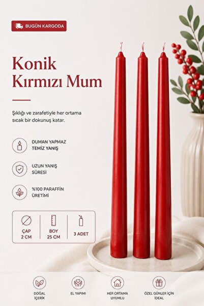 AKSESUAR EVRENİ Lovely Beyaz Kokusuz Dumansız Uzun Süre Yanış 100% Parafin De...