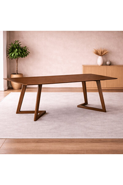 Roots Furniture طاولة طعام تشيريس براون لستة أشخاص
