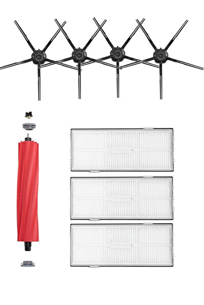 LİN GRUP Set de 8 piese de schimb compatibile cu aspiratorul robot Roborock S...