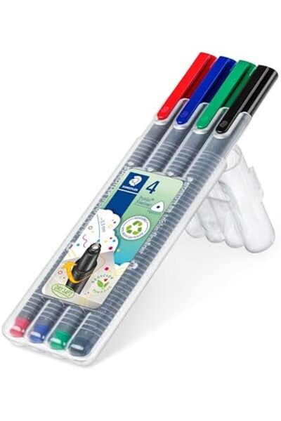 Yıldızan Mht Shop 334 Sb4 Triplus Triangle Fineliner Classic Color 0.3 mm Set...