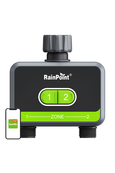 RAINPOINT Controler de irigare cu 2 zone cu aplicație de grădină