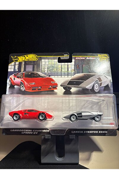 HOT WHEELS Premium 2'Lİ Set Lamborghini Countach + Lancia Stratos Zero