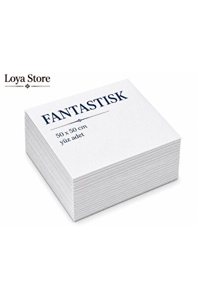 IKEA LOYA STORE FANTASTİSK PEÇETE BEYAZ 40X40 100 ADET