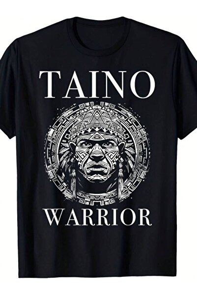 k222 تي شيرت رجالي من Taino Warrior Boricua Boriken Pride |   قميص بطباعة جرا...