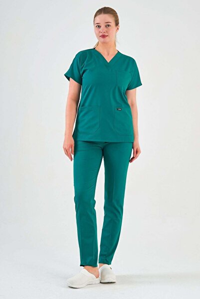 Owlet Medikal Lycra Surgical Green Uniform Set