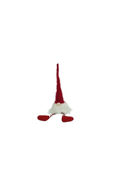 Rao Ornament de Craciun Spiridus, Alb/rosu, Textil, 52 Cm