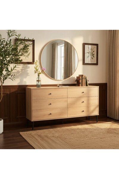 Roots Furniture خزانة ملابس بلون البني الفاتح