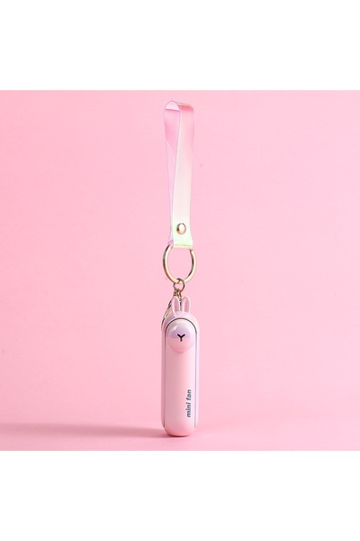 Choice1 Pink Cute Mini Fan Kipas Portable Hand Fold Bedside Office USB Charge...