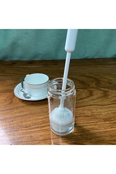 choice2 White 1pc Long Handle Cleaning Brush, Non-Slip Grip for Narrow Bottle...