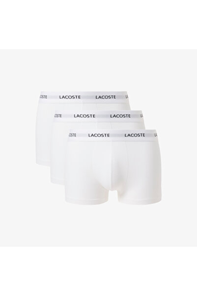 Lacoste Erkek Regular Fit 3'lü Beyaz Boxer