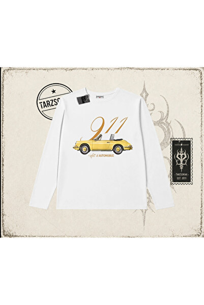 Tarzsokak Unisex 911 umetnička i automobilska biciklistička majica sa dugim r...