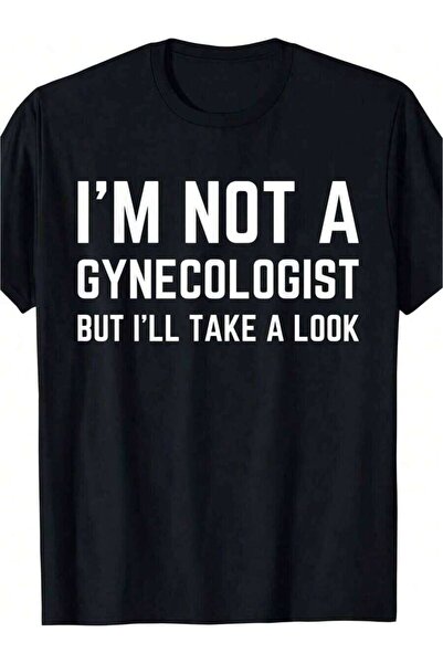 LİNA06 1 Pc Clothing Funny Quote Printed Black Graphic Tee, Summer Tops, Shir...