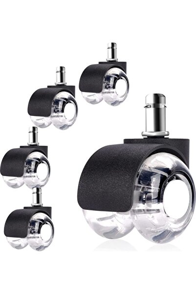 STARSTAR Office chair casters, 5-pack, 11mm x 22mm, silent office chair casters