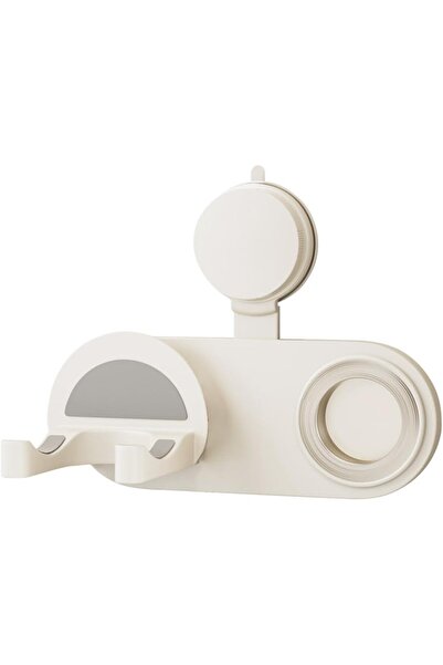 STARSTAR Suction cup hair dryer holder with cord storage - Beige
