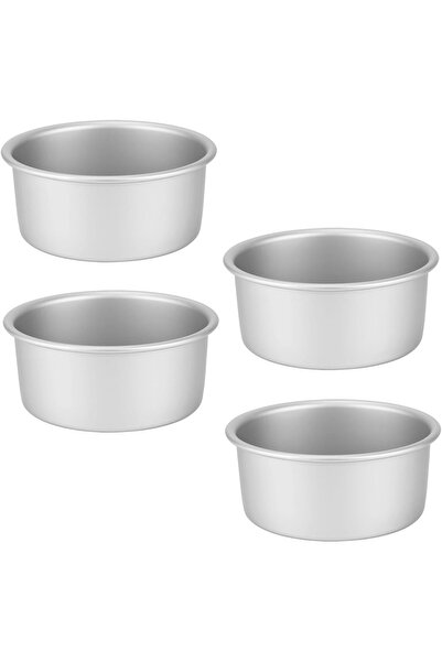 STARSTAR Four 5-inch round mini cake pans, professional anodized aluminum pan...