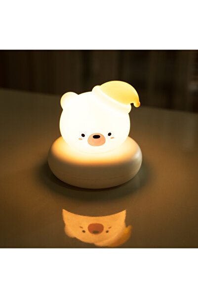 STARSTAR Cute Bear Night Light for Children's Rooms, USB Rechargeable Dimmabl...