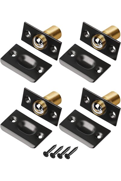 STARSTAR 4-Piece Adjustable Roller Ball Door Catch Latch - Interior Recessed ...