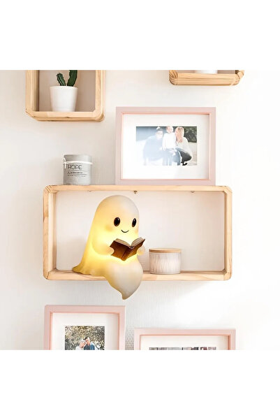 STARSTAR Ghost statue night light, cute ghost book reading light, decorative,...