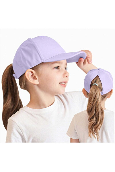 STARSTAR Kids' baseball cap with sun visor and ponytail hole - sun-protective...