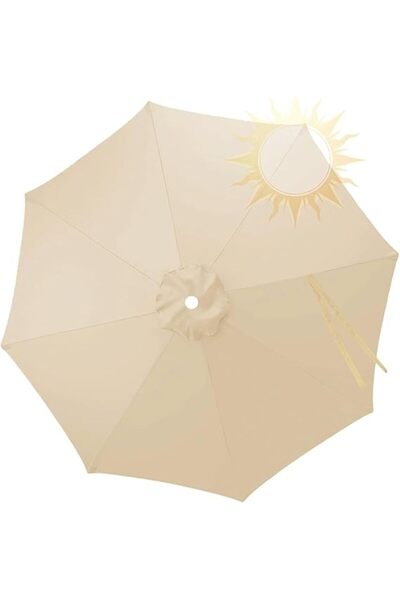 STARSTAR Replacement Canopy 2-Meter 8-Ribbed Sun Umbrellas Replacement Fabric...