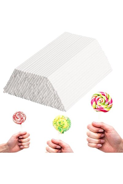 STARSTAR 100 Cake Lollipop Sticks - 10cm - Flexible lollipop sticks for cake ...