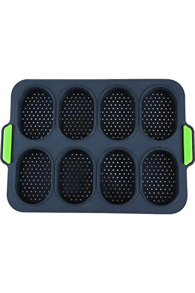 STARSTAR Silicone bread baking molds, mini baguette baking pans, roll bread b...