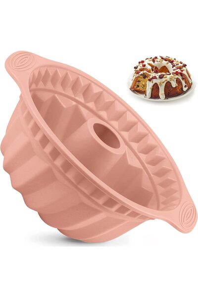 STARSTAR Silicone corrugated baking pan, non-stick material, with sturdy hand...