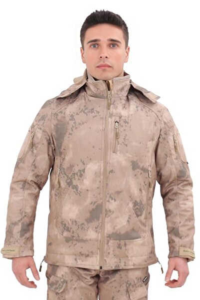 SINGLE SWORD Water & Wind Resistant Hooded Softshell Winter Men's Coat (S/Jan)