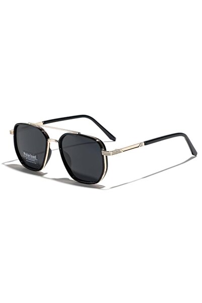STARSTAR Square polarized sunglasses, unisex, metal alloy frame, TR90, polygo...