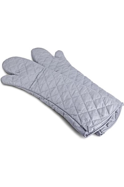 STARSTAR 59 cm long cotton oven mitts, heat-resistant and long, kitchen/bakin...