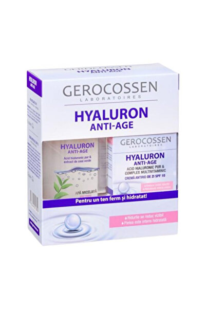 GEROCOSSEN Set Cadou Hyaluron Anti-Age - Crema Antirid de Zi cu SPF 10, 50 ml...