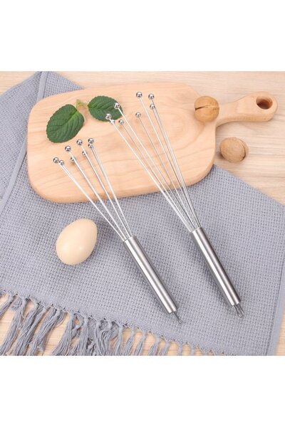 STARSTAR 2pc Stainless Steel Manual Whisk Set (10 & 12 Inch) for Baking & Whi...