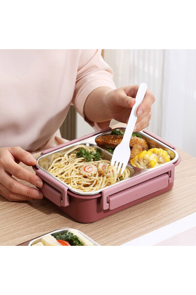 STARSTAR Double-compartment bento box and cutlery
