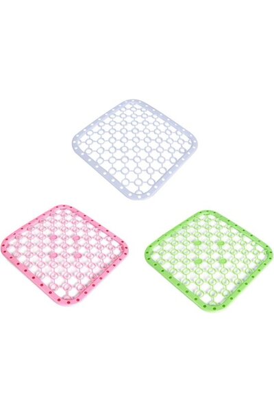 STARSTAR Draining mat for sink and washbasin - Set of 3 - Non-slip plastic pr...